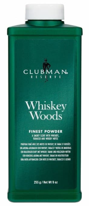 

Тальк Clubman, универсальный с запахом виски Whiskey Woods Powder, 255 г