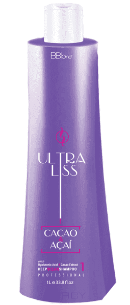 

Шампунь BB One Подготавливающий Ultra Liss Cacao & Acai pH=9 Шаг 1