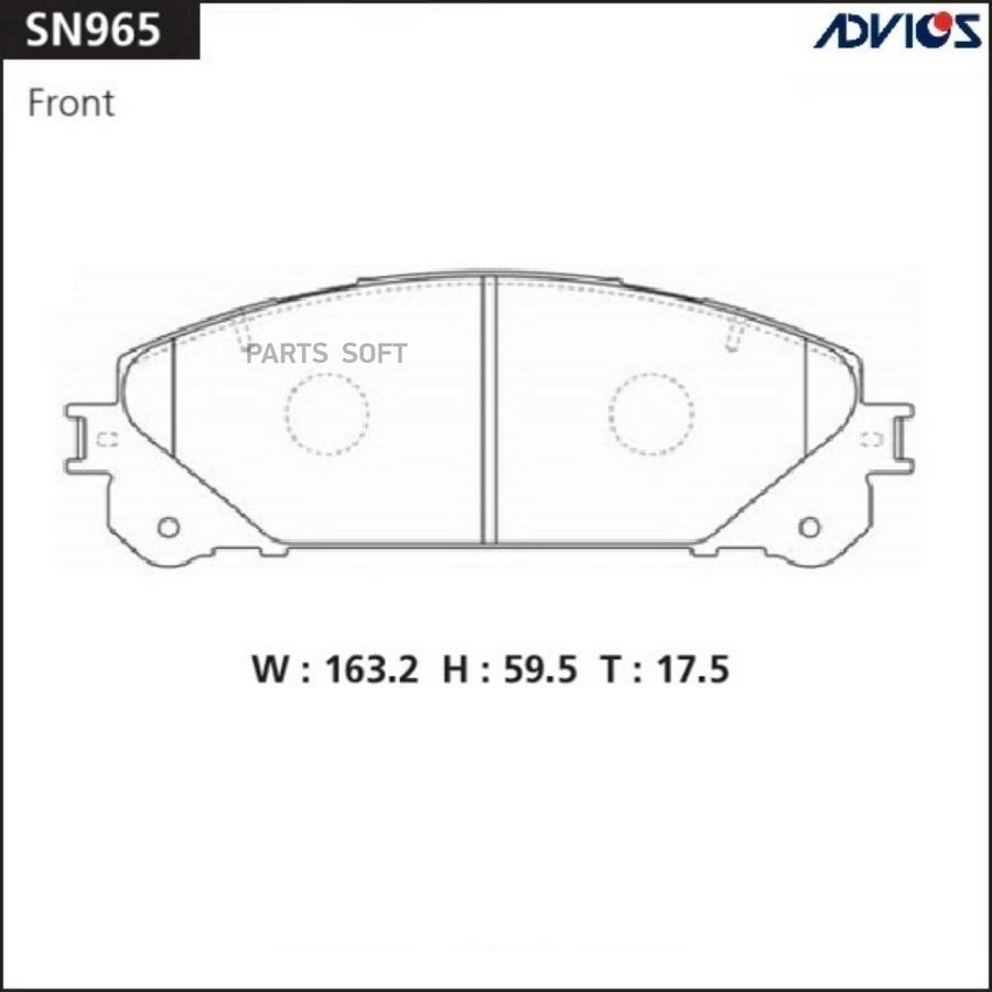 КОЛОДКИ ТОРМОЗНЫЕ FR RX350 2009 0446548150