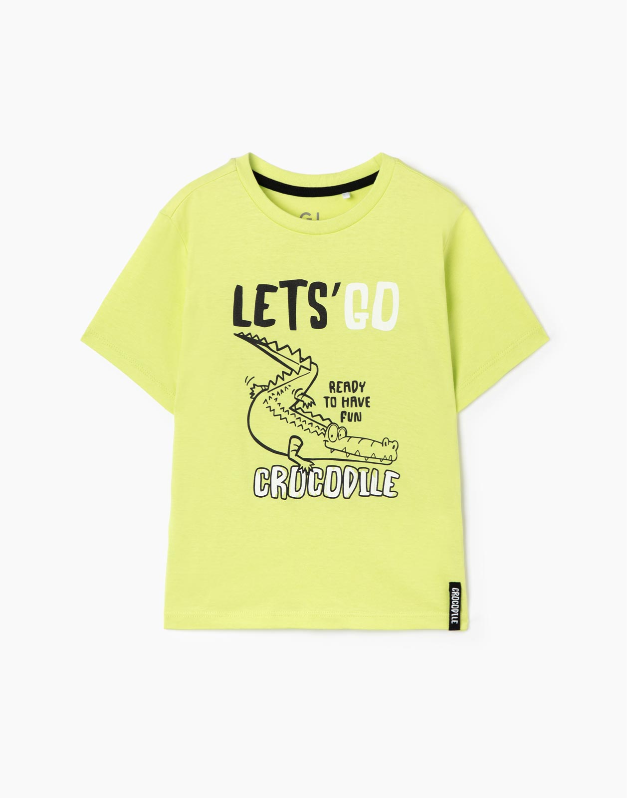 Светло-зелёная футболка с принтом для мальчика 3-4г/104