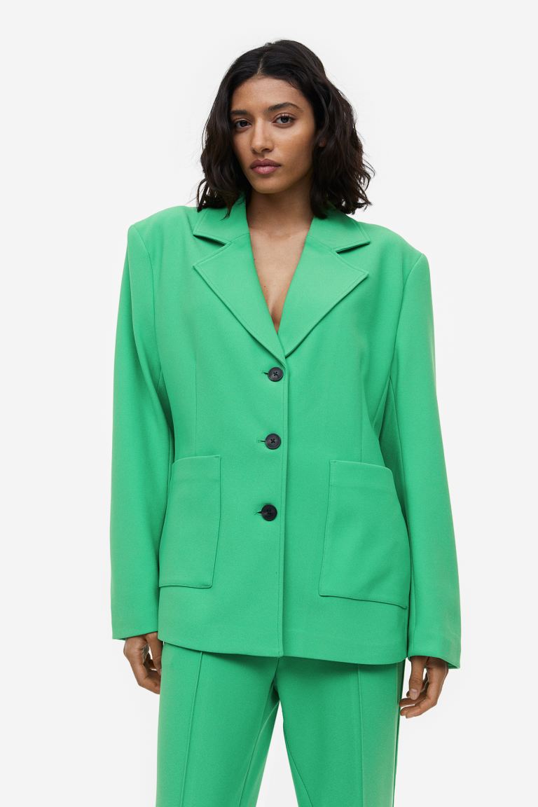 

Пиджак женский H&M 1160562001 зеленый S (доставка из-за рубежа), 1160562001