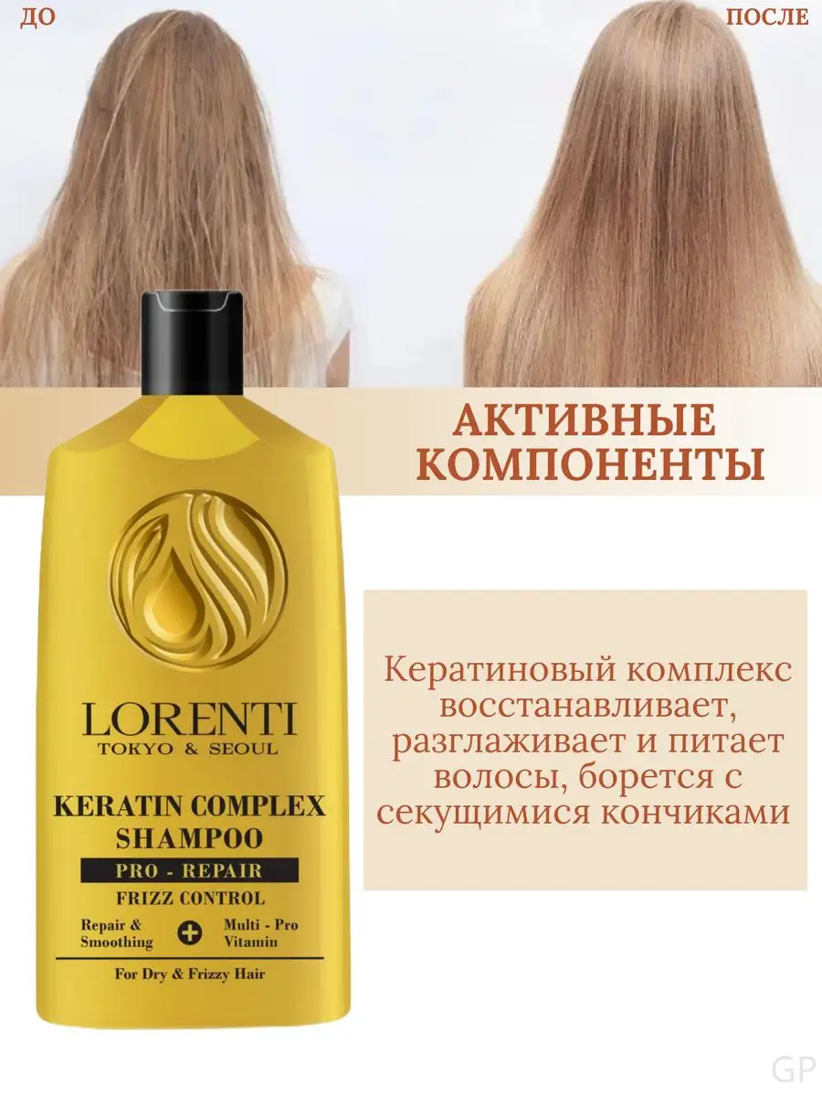 Шампунь Для Волос Lorenti Keratin Complex 630мл