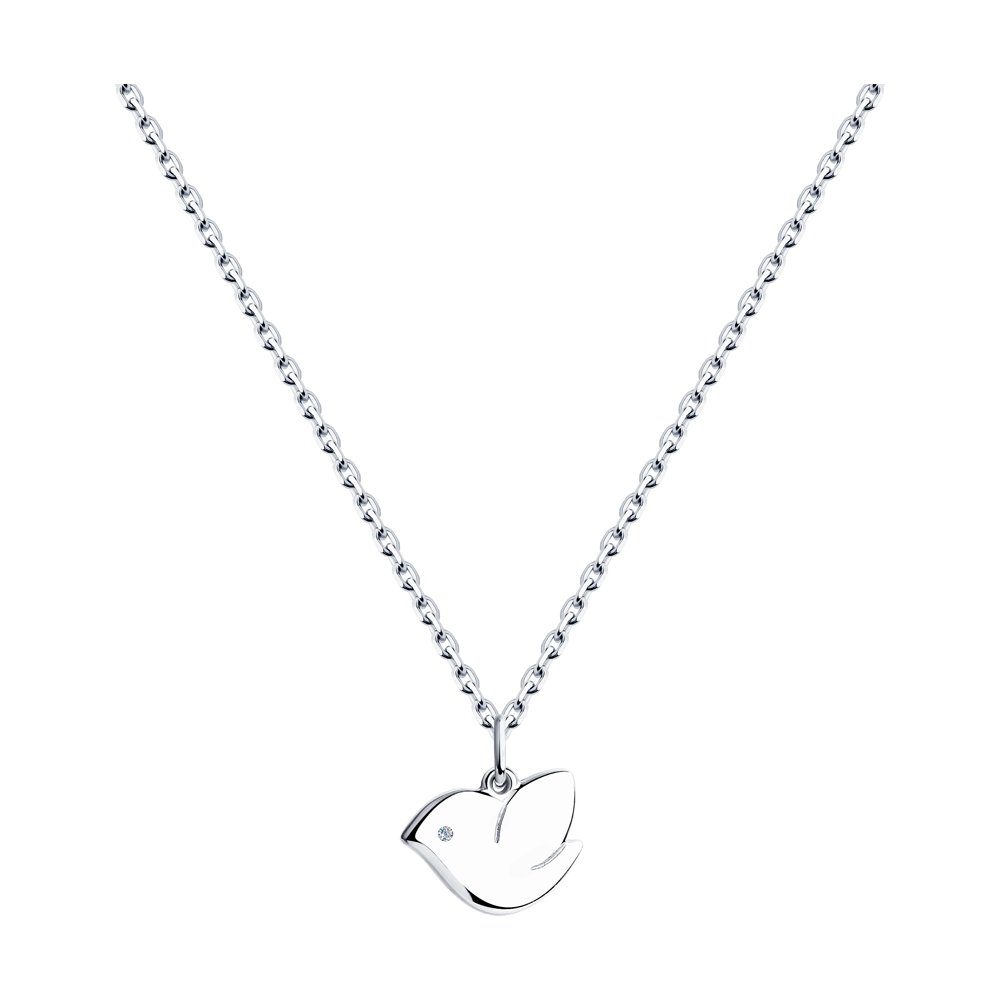 

Колье из серебра с бриллиантом 55 см SOKOLOV 87070013, 87070013