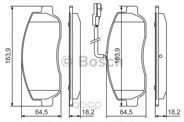 

Тормозные колодки Bosch задние дисковые 986494498, ДИСКОВЫЕ КОЛОДКИ ЗАДНИЕ Bosch 0986494498 Bosch 0986494498