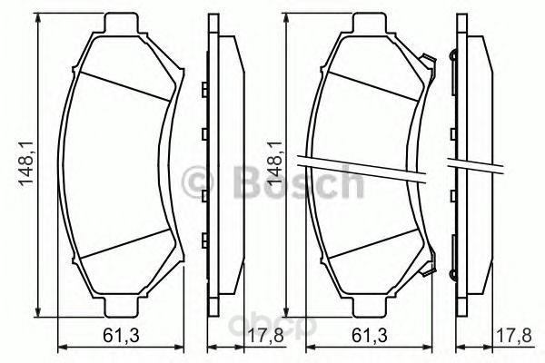 

0 986 424 466 колодки дисковые п. Opel Sintra 2.2i-2.2TDi 96-99