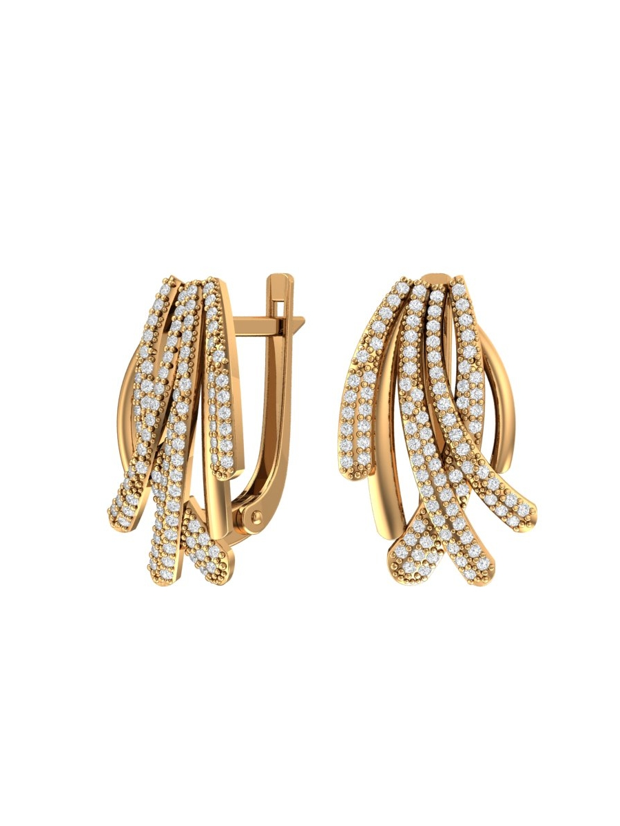 

Серьги из золота с фианитом POKROVSKY JEWELRY 2100841-00770, 2100841-00770