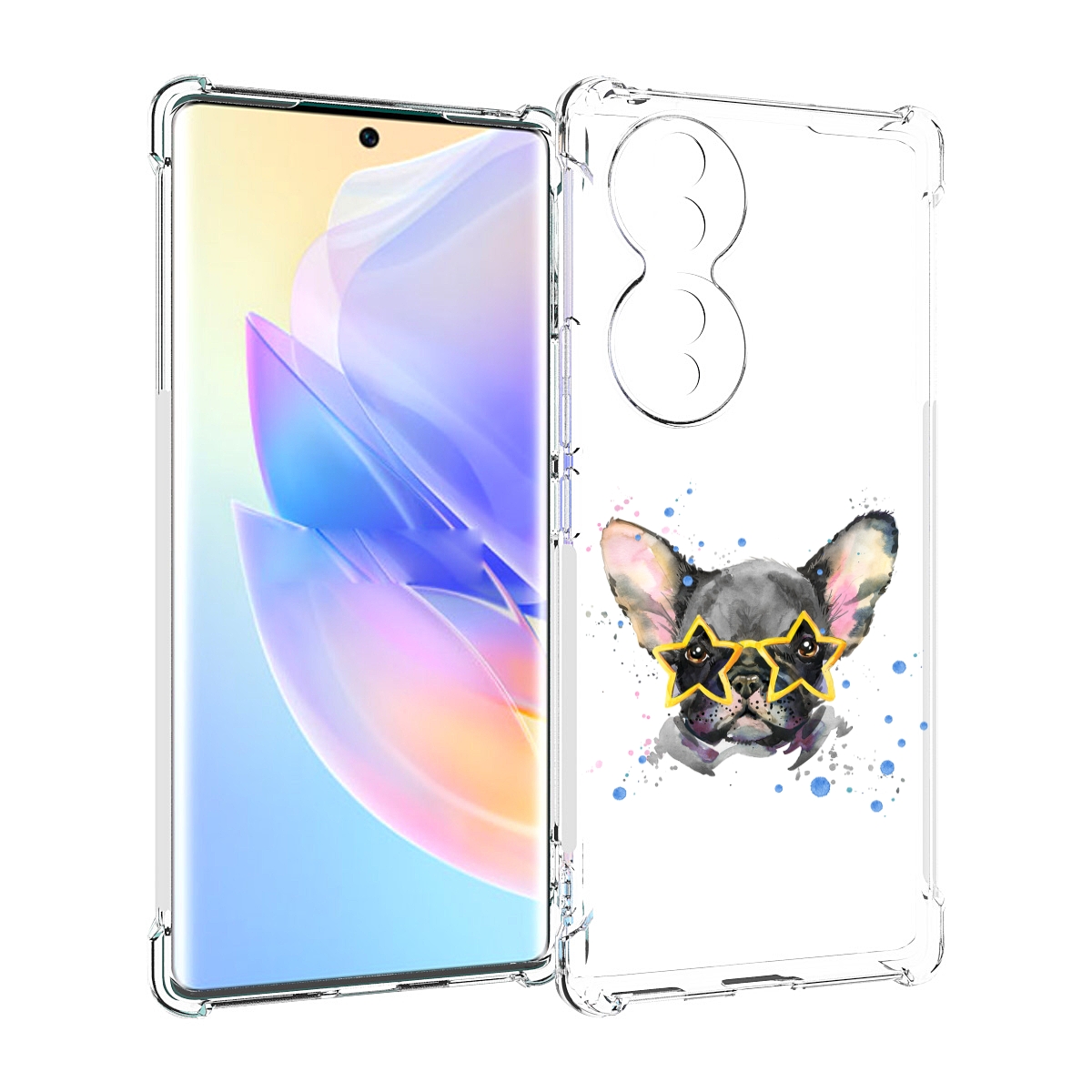 

Чехол MyPads буля в очках для Honor 70, Прозрачный, Tocco