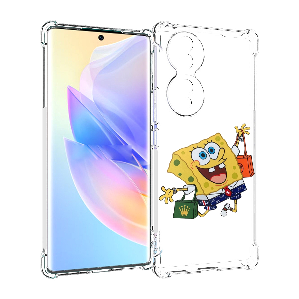 

Чехол MyPads модный-спанч-боб для Honor 70, Прозрачный, Tocco