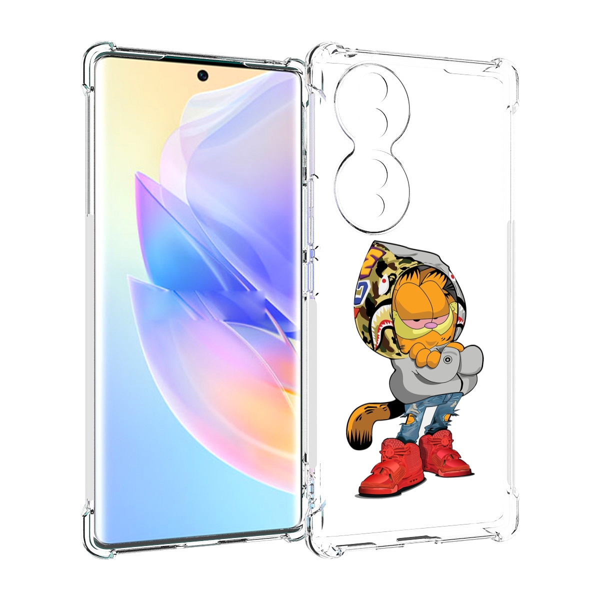 

Чехол MyPads модный-котяра детский для Honor 70, Прозрачный, Tocco