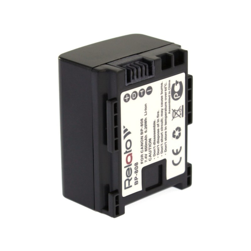 Аккумулятор для видеокамеры Relato BP-808/BP-809 850 мА/ч