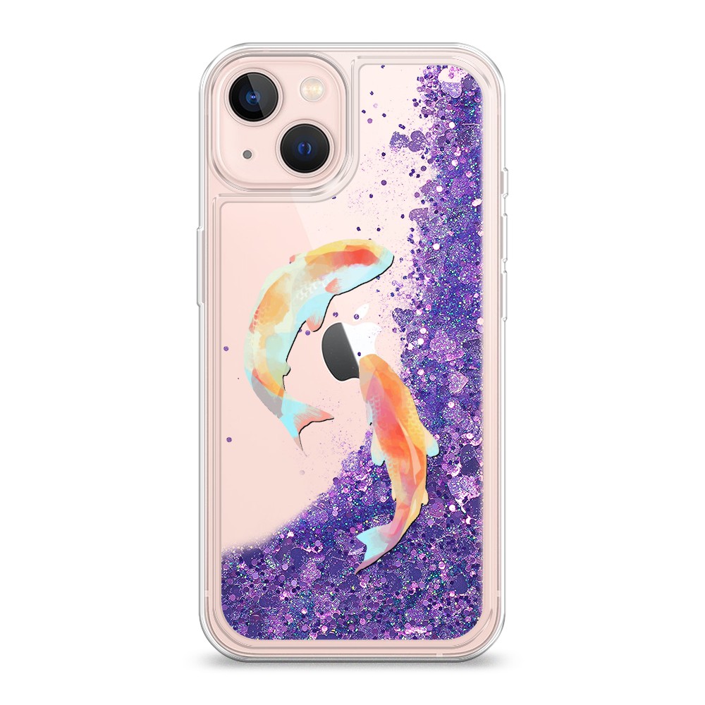 

Чехол Awog на Apple iPhone 13 / Айфон 13 "Акварельные карпы", Разноцветный, 14292-1