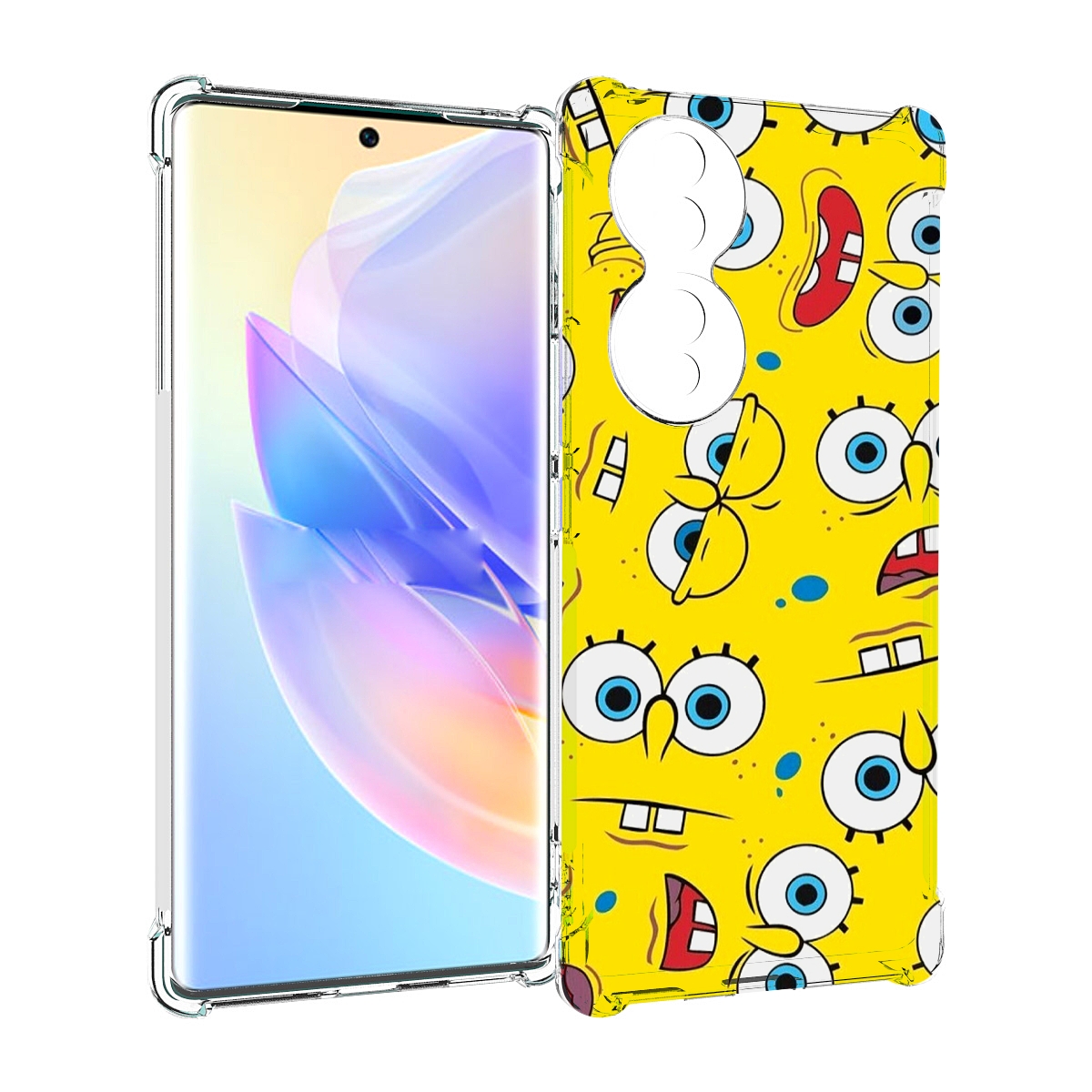 

Чехол MyPads много-спанч-боба для Honor 70, Прозрачный, Tocco