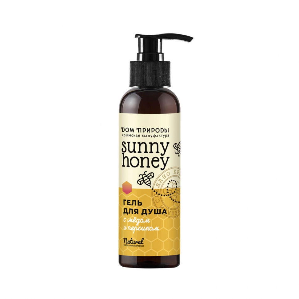 

Гель для душа с мёдом и персиком, Sunny Honey
