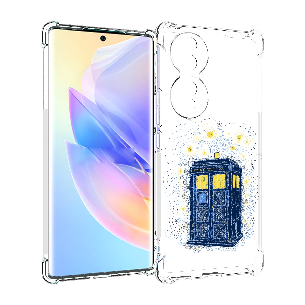 

Чехол MyPads будка рисунок для Honor 70, Прозрачный, Tocco