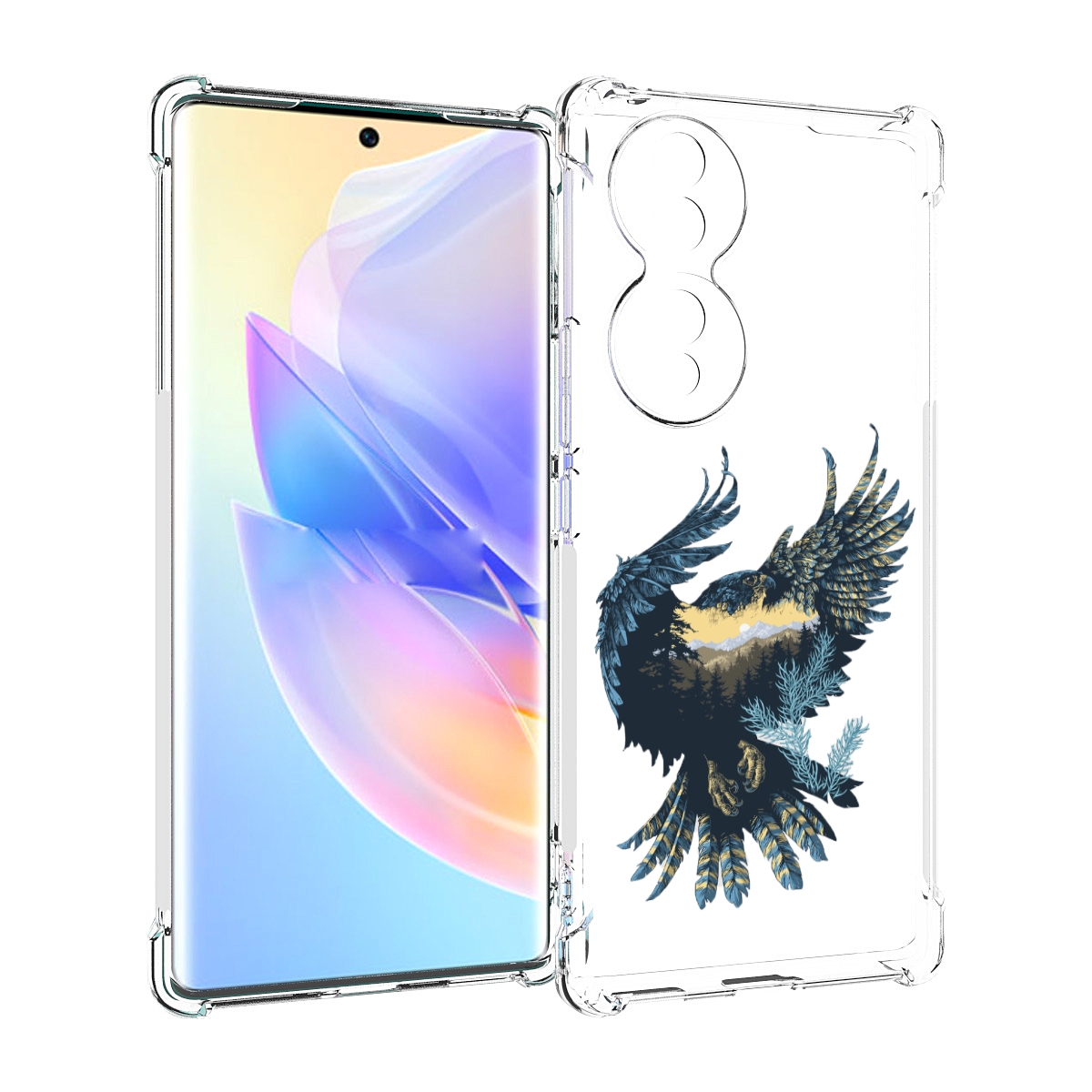 

Чехол MyPads мирок в соколе для Honor 70, Прозрачный, Tocco