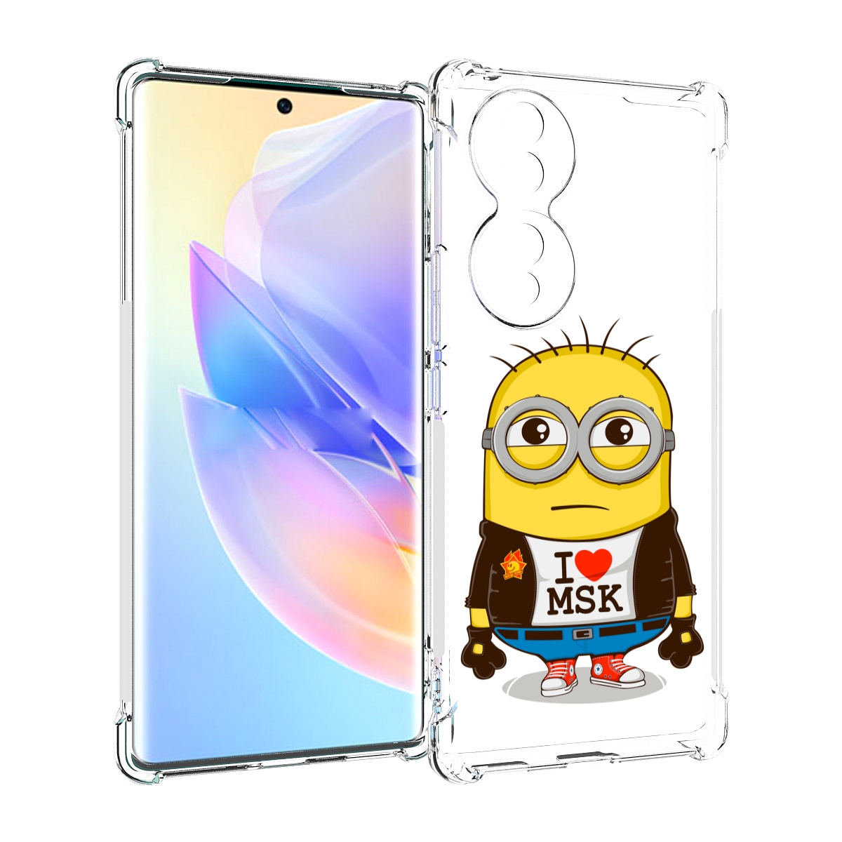 

Чехол MyPads миньон-я-люблю-Мск для Honor 70, Прозрачный, Tocco