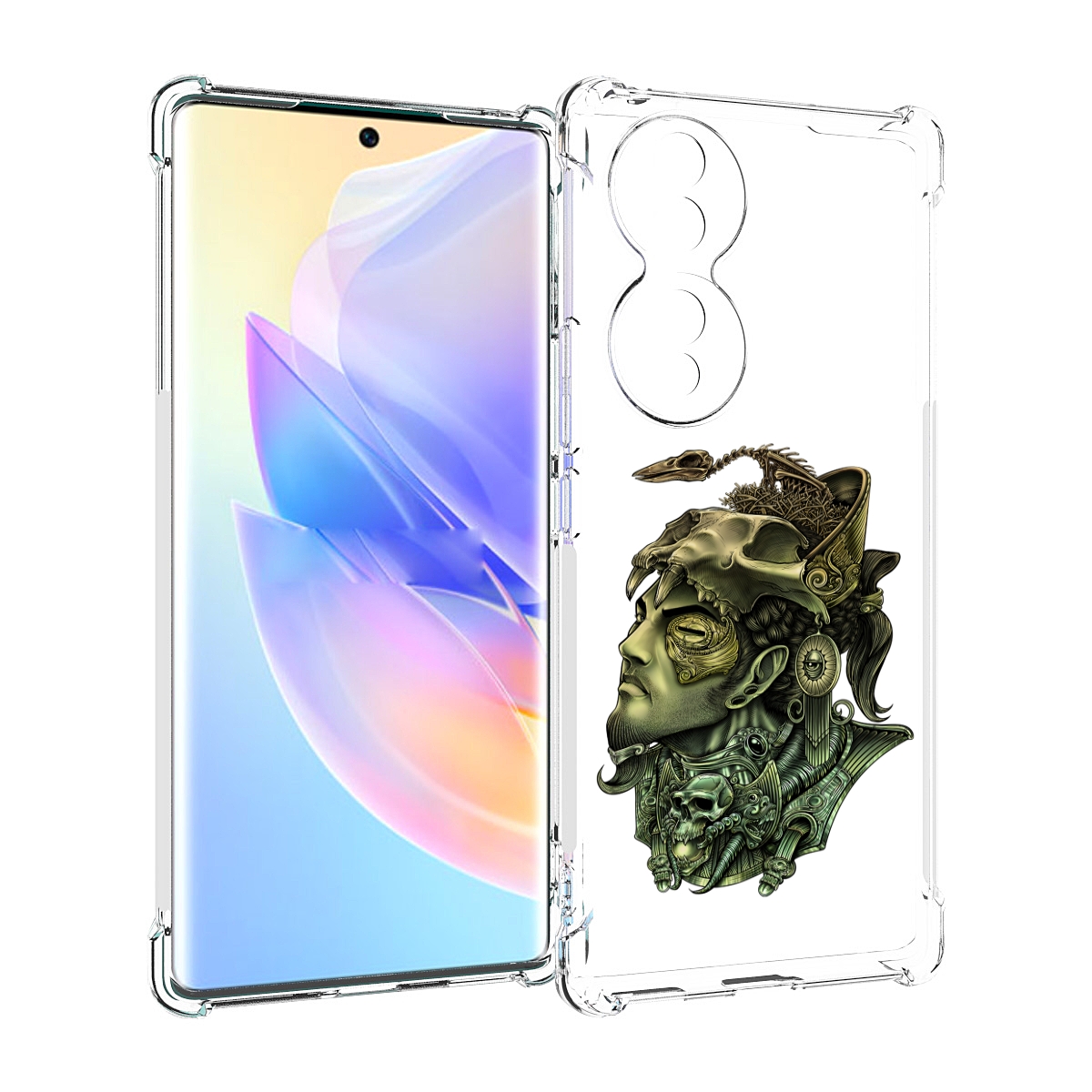 

Чехол MyPads бронзовый воин для Honor 70, Прозрачный, Tocco