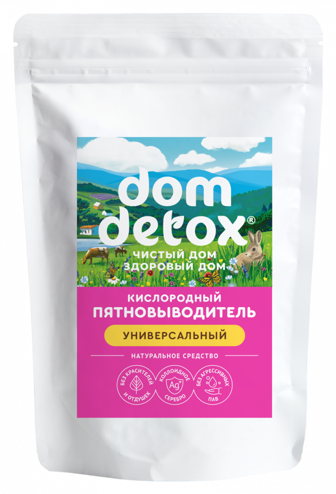 Кислородный пятновыводитель Универсальный DOMDETOX, 300 мл