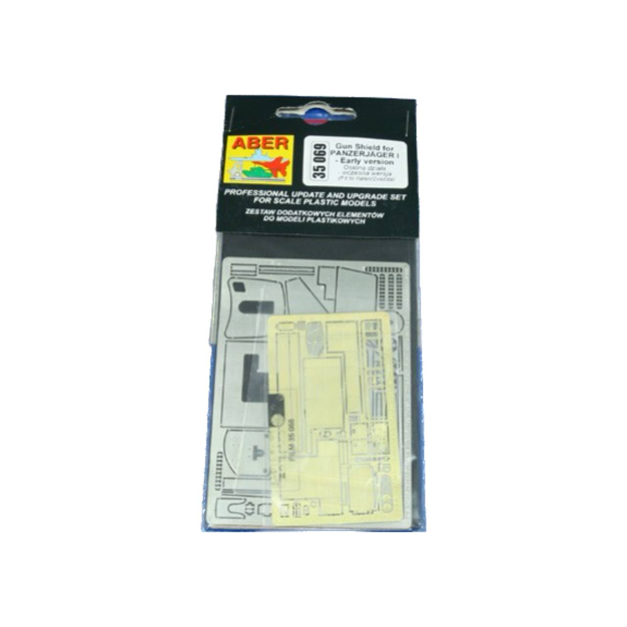 

35069 Aber 1/35 Фототравление для Gun shield for Panzerjager I with 4.7 cm Pak - early ver, Однотонный, 35069