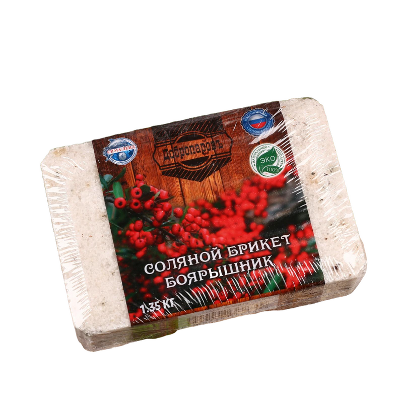 

Соль для бани Добропаровъ брикет "боярышник" 1,35 кг 4836874, 3519604