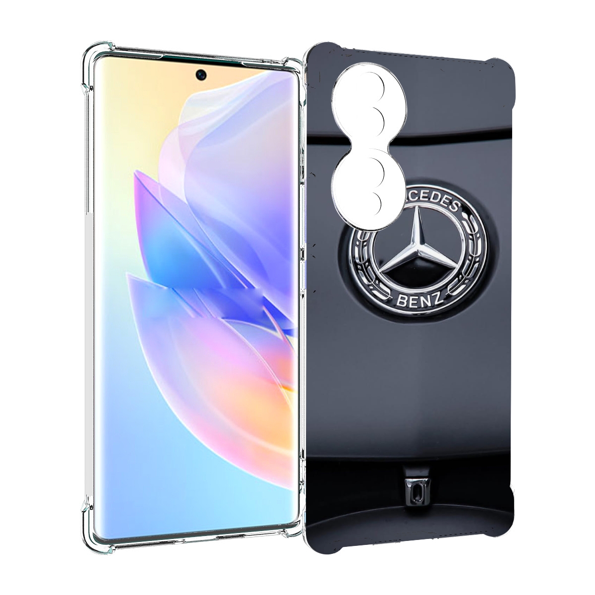 

Чехол MyPads мерседес 7 мужской для Honor 70, Прозрачный, Tocco