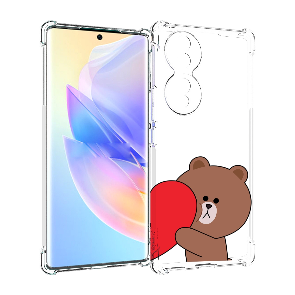 

Чехол MyPads медвежонок детский для Honor 70, Прозрачный, Tocco