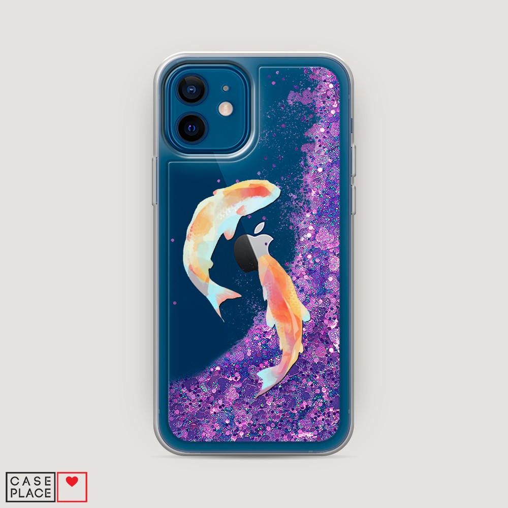 

Чехол Awog на Apple iPhone 12 / Айфон 12 "Акварельные карпы", Разноцветный, 12592-1