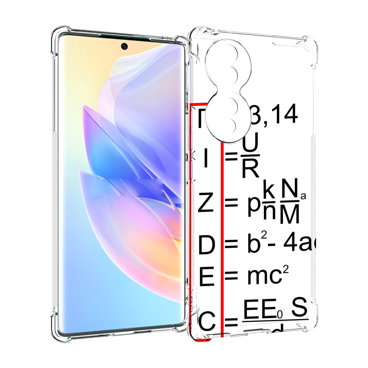 

Чехол MyPads математические-формулы для Honor 70, Прозрачный, Tocco