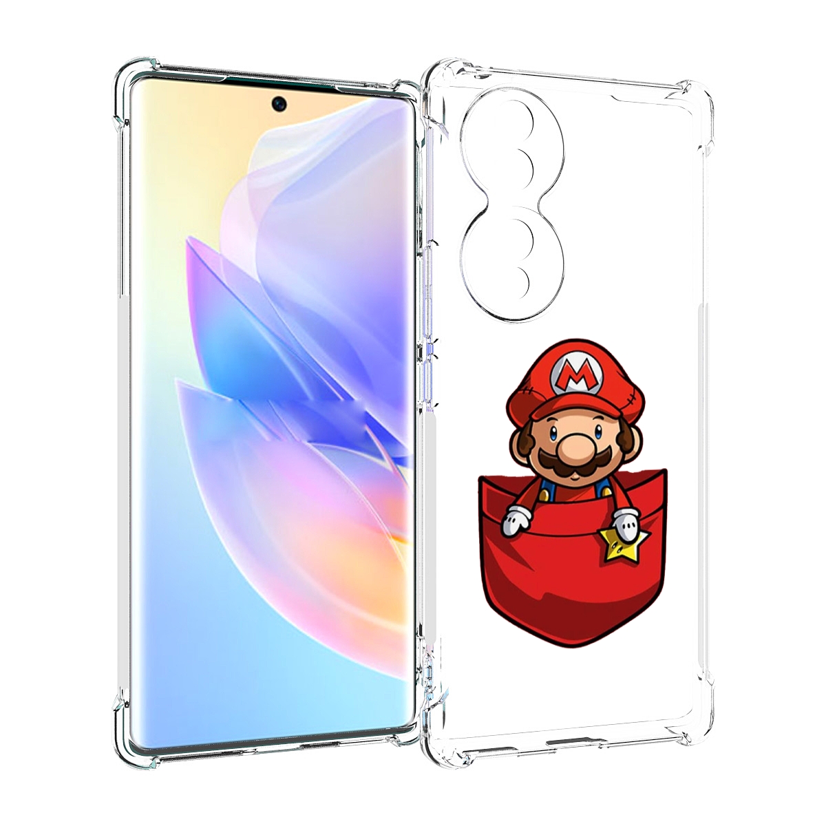 

Чехол MyPads марио в кармашке детский для Honor 70, Прозрачный, Tocco