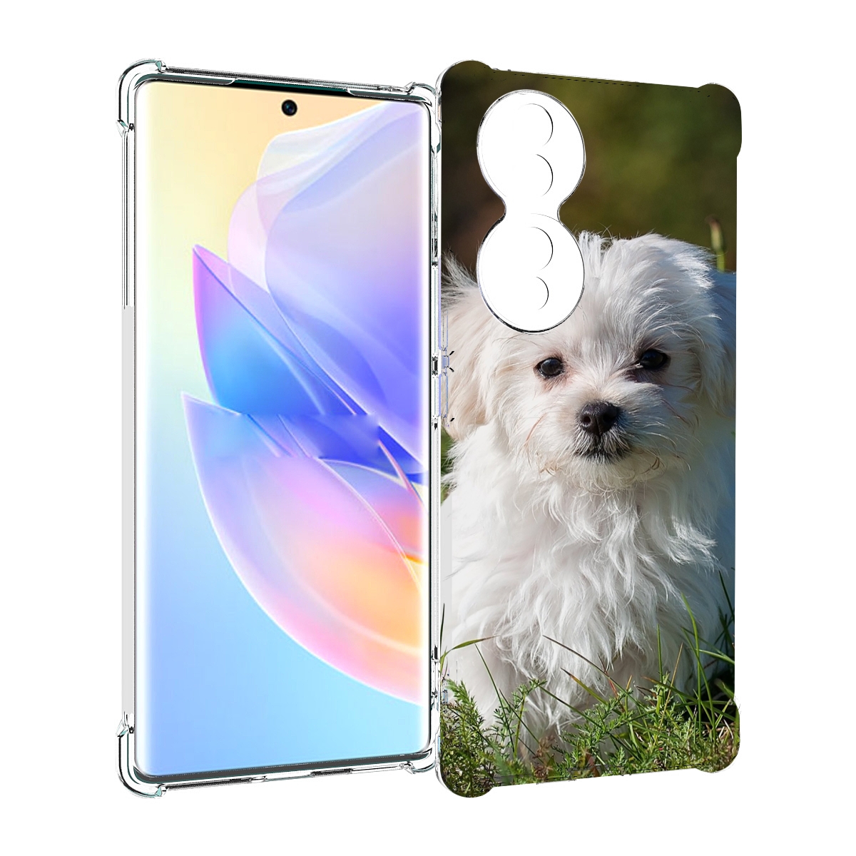 

Чехол MyPads мальтииская-болонка для Honor 70, Прозрачный, Tocco