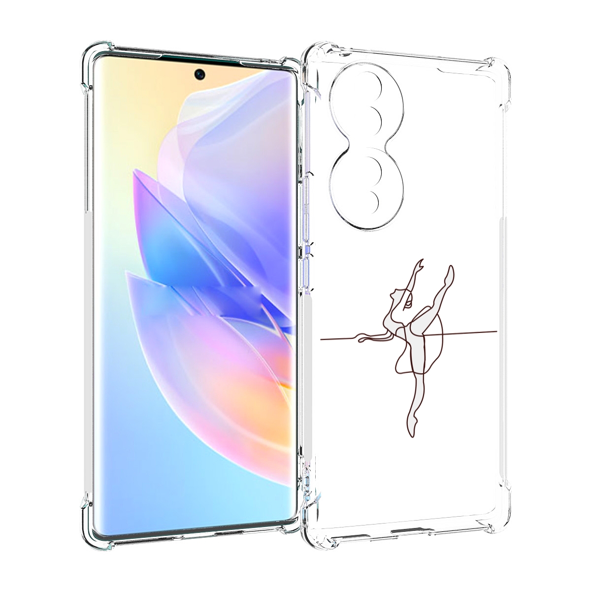 

Чехол MyPads маленькая-баллерина для Honor 70, Прозрачный, Tocco