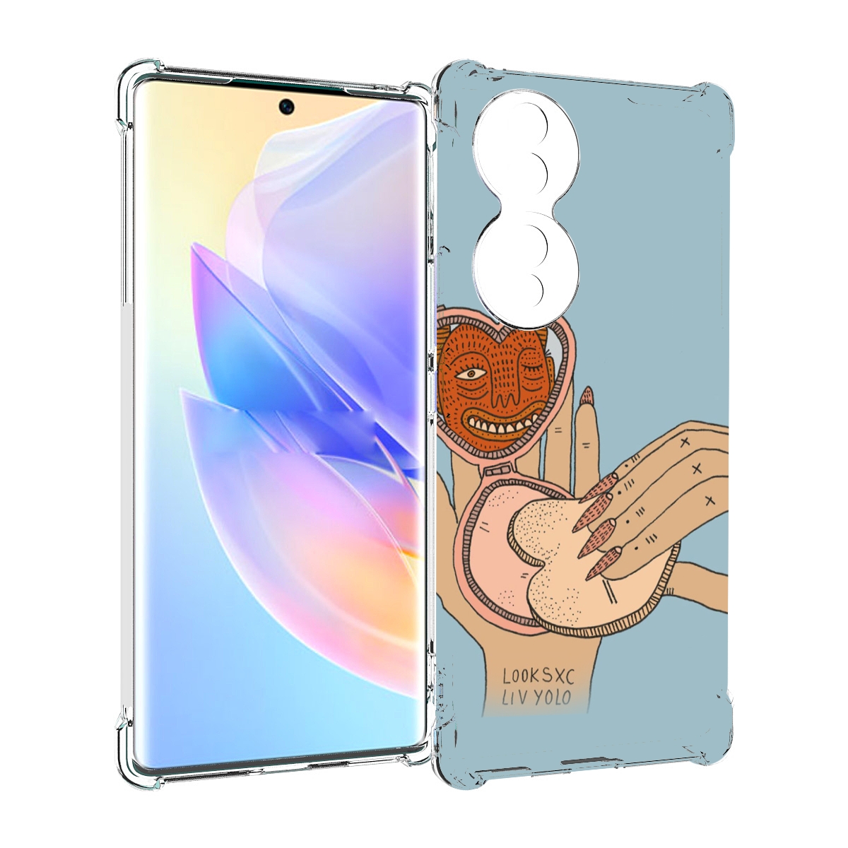 

Чехол MyPads макияж картинка женский для Honor 70, Прозрачный, Tocco