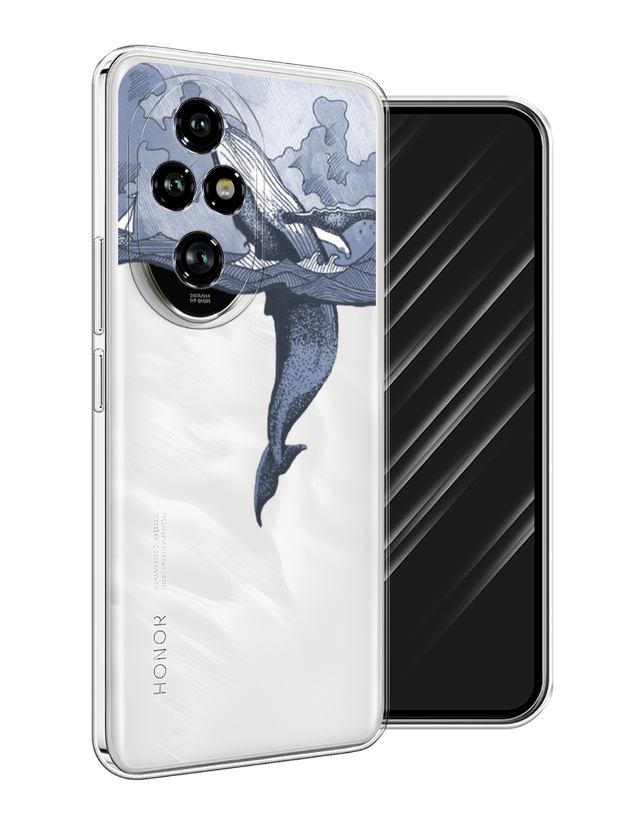 

Чехол Awog на Honor 200 Pro "Два измерения", Голубой;черный;прозрачный, 6124850-1