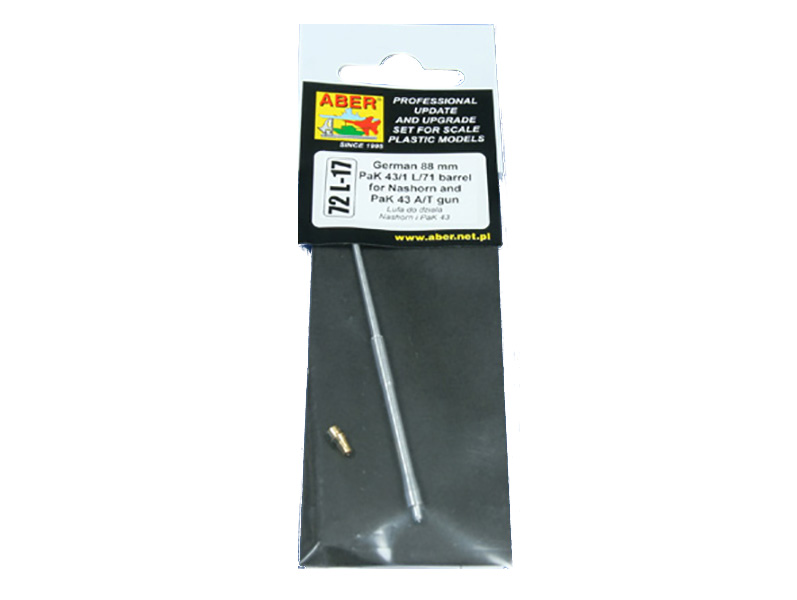 

72 L-17 Aber 1/72 German 88mm PaK43/1 L/71 barrel for Nashorn and PaK43A/Tgun, 72 L-17