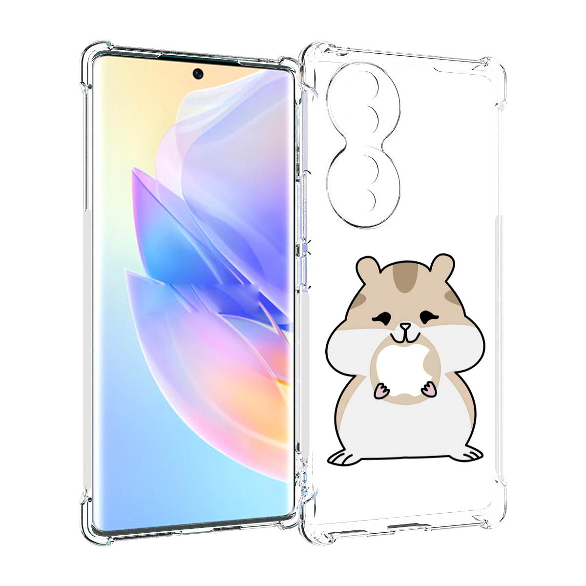 

Чехол MyPads любитель-яблок детский для Honor 70, Прозрачный, Tocco