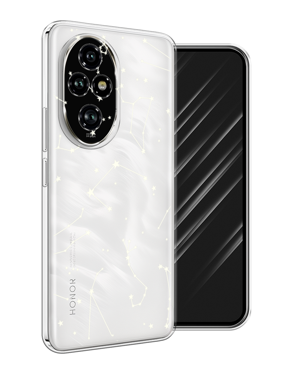 

Чехол Awog на Honor 200 Pro "Созвездия", Прозрачный;серый;бежевый, 6124850-1