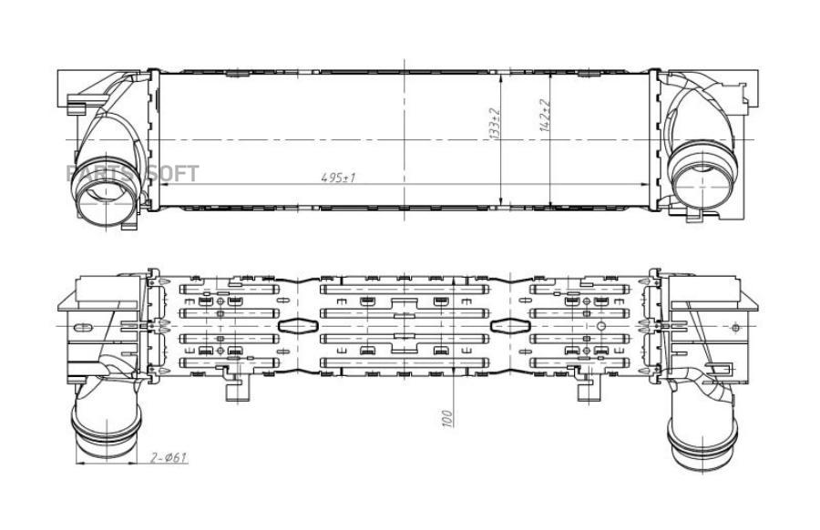 

Интеркулер BMW 3/4 12- 3.0