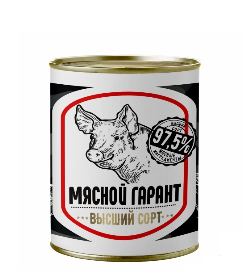 

Свинина тушеная Мясной Гарант Армейская высший сорт 338 г