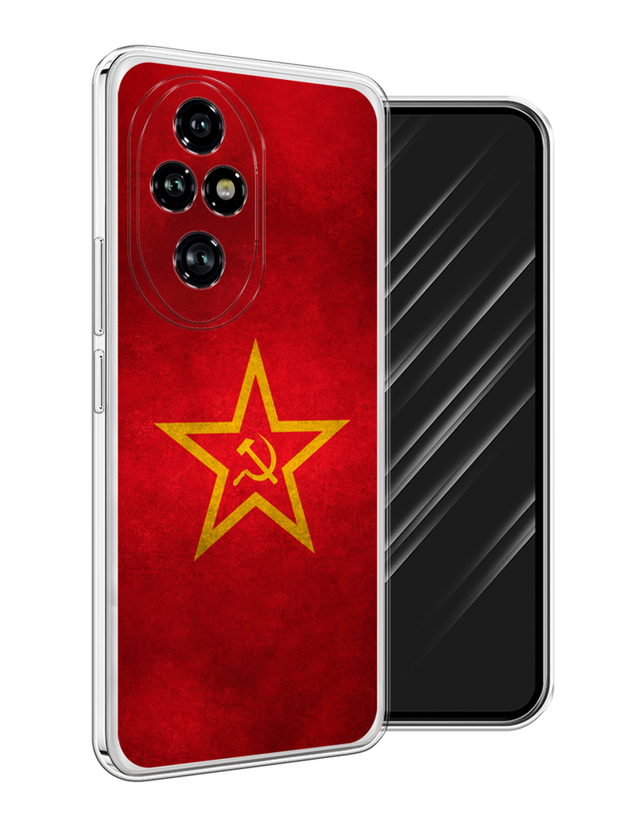 

Чехол Awog на Honor 200 Pro "Красное знамя", Желтый;красный, 6124850-1