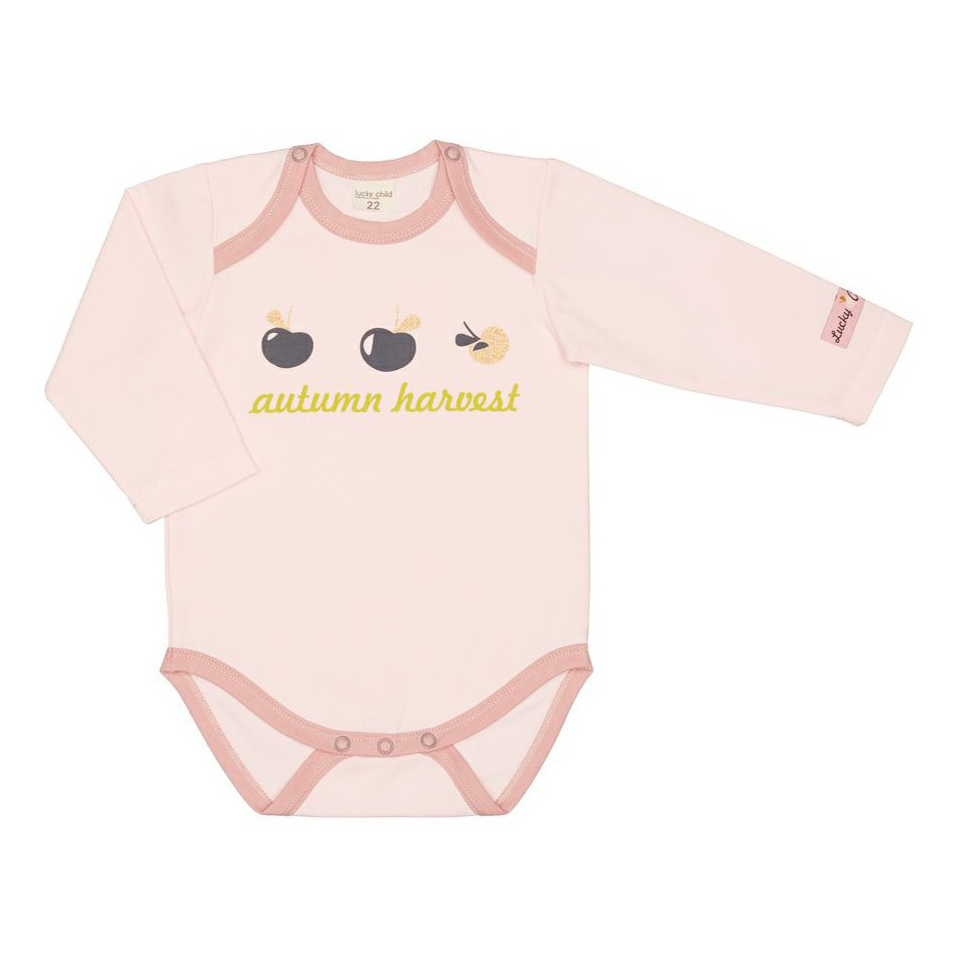

Боди детское Lucky Child, пудровый, р. 86, Розовый