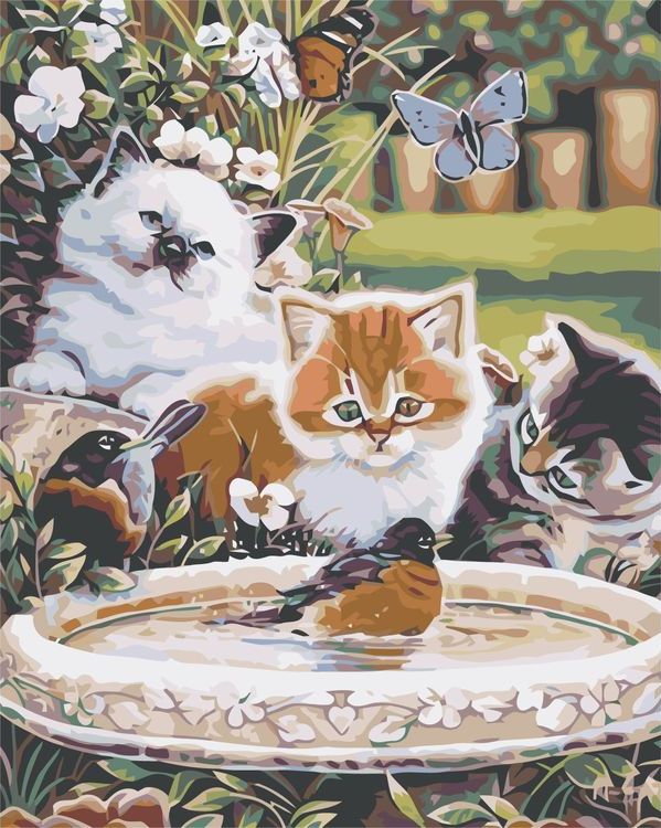 

Живопись по номерам Живопись по Номерам Любопытные котята, 50x40, Любопытные котята