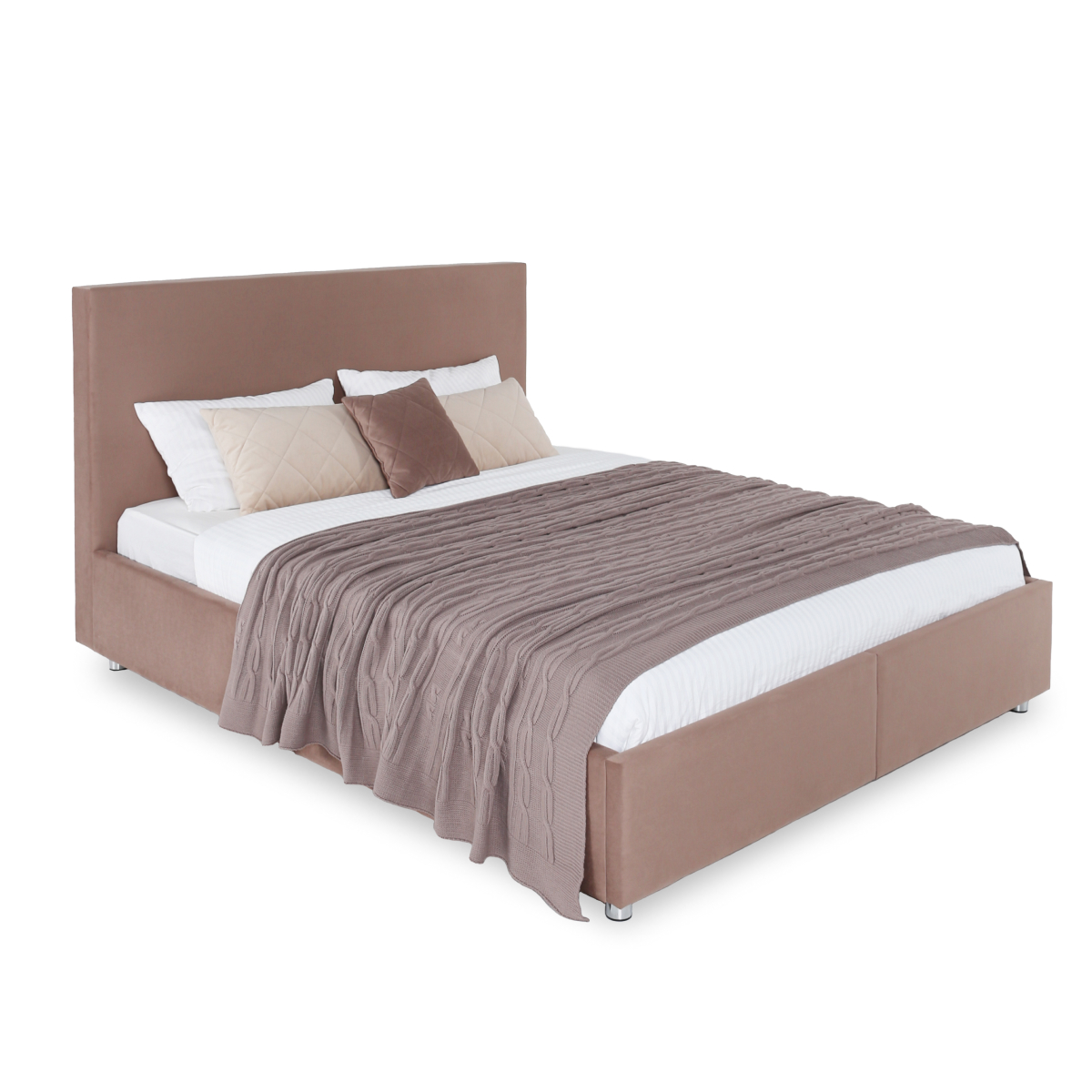 

Двуспальная кровать mooniq Vellux 160х200, светло коричневый, Vellux