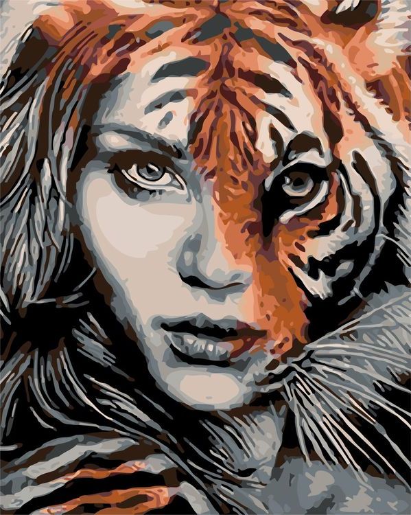 

Живопись по номерам Живопись по Номерам Тигрица, 50x40, Тигрица