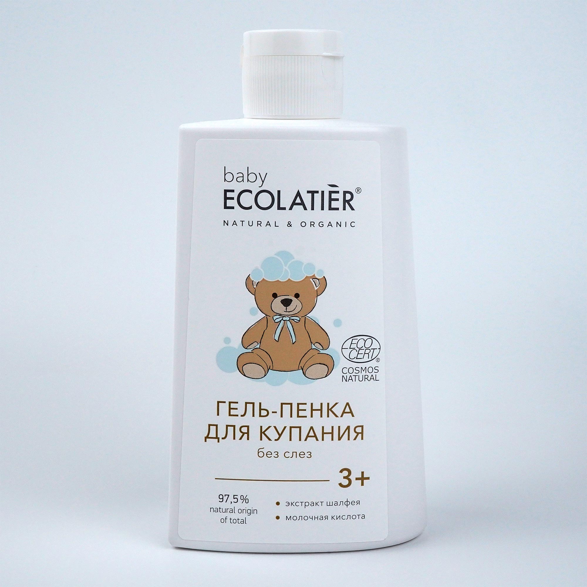 Гель-пенка для купания Ecolatier Baby без слез, 3+ 250 мл