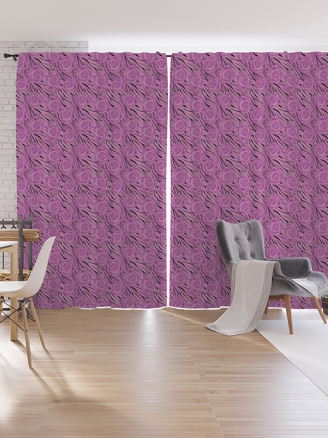 

Шторы под лён JoyArty "Дивный рисунок", серия Oxford DeLux, 340х265 см, Дивный рисунок