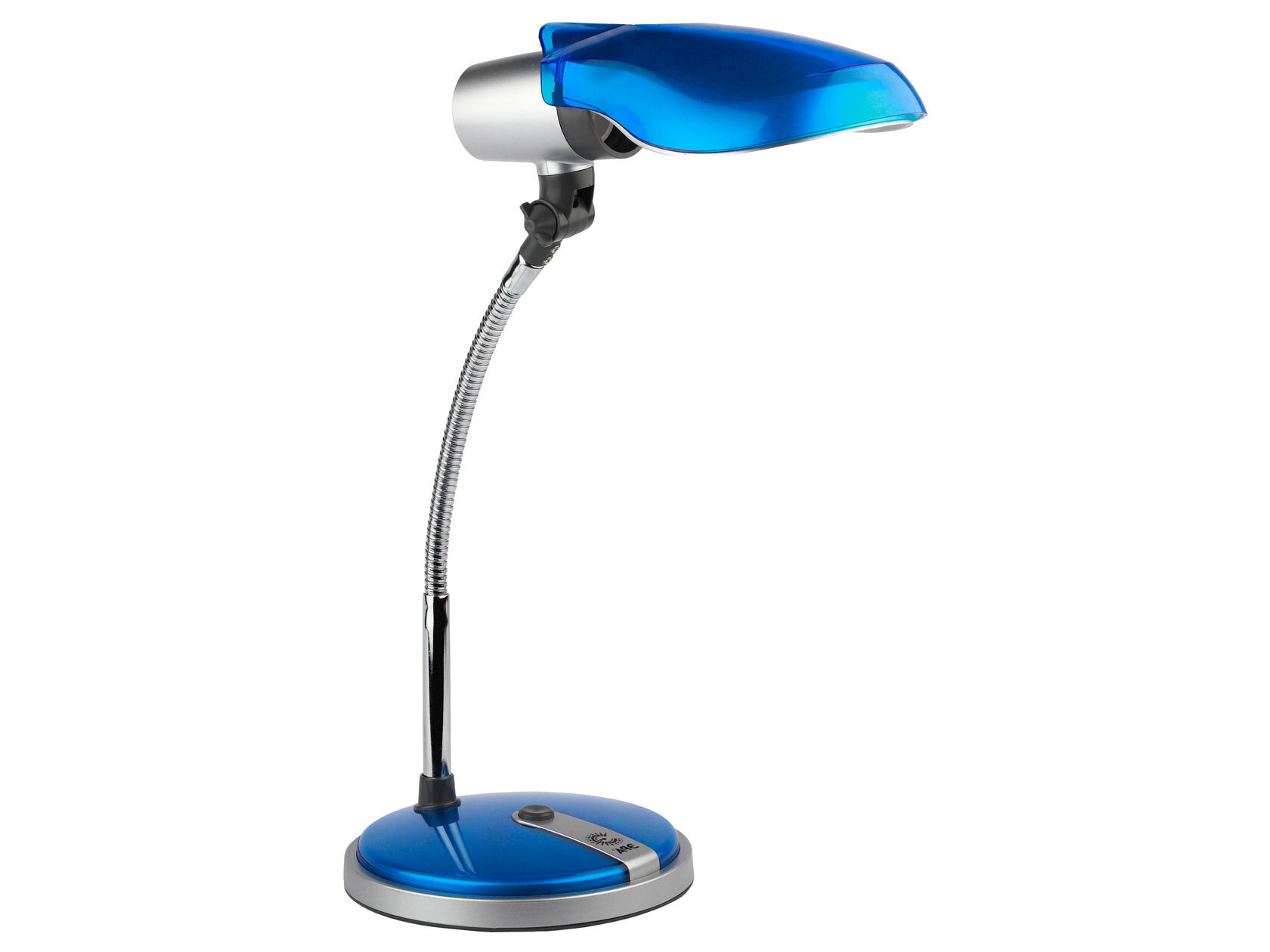 фото Настольная лампа эра ne-301 синий, металл / хром, металл
