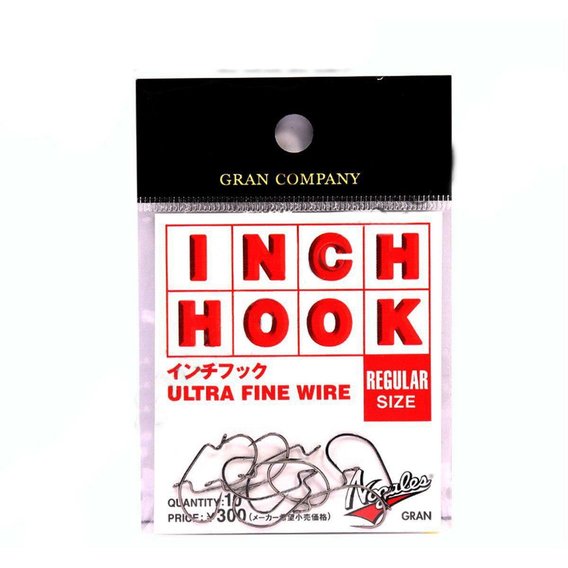 Varivas Крючок офсетный VARIVAS INCH HOOK (Размер # Large; 10шт Черный никель)