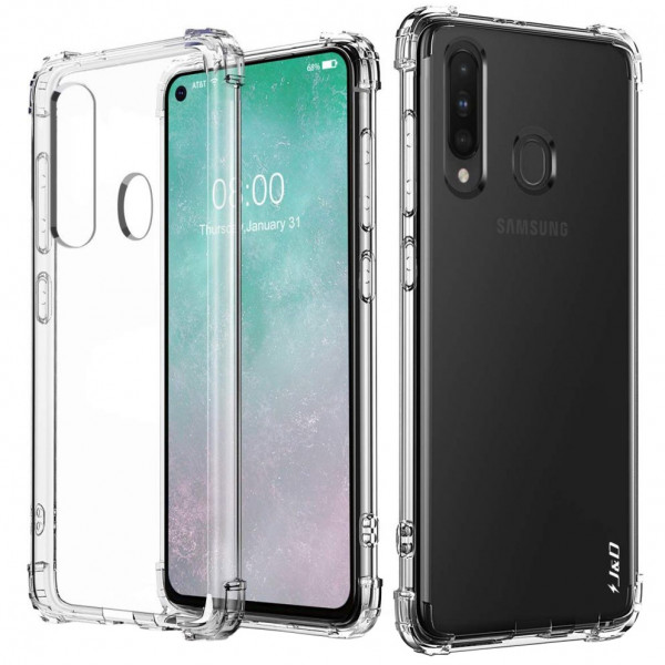 фото Противоударный tpu чехол king kong armor для samsung galaxy a60 (a606f) (прозрачный) epik