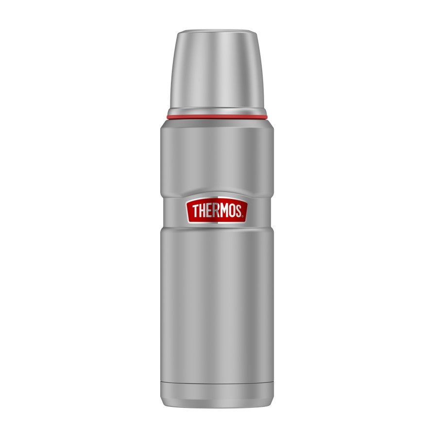 фото Термос thermos sk2000 rcms, 1.2л, серый/ красный