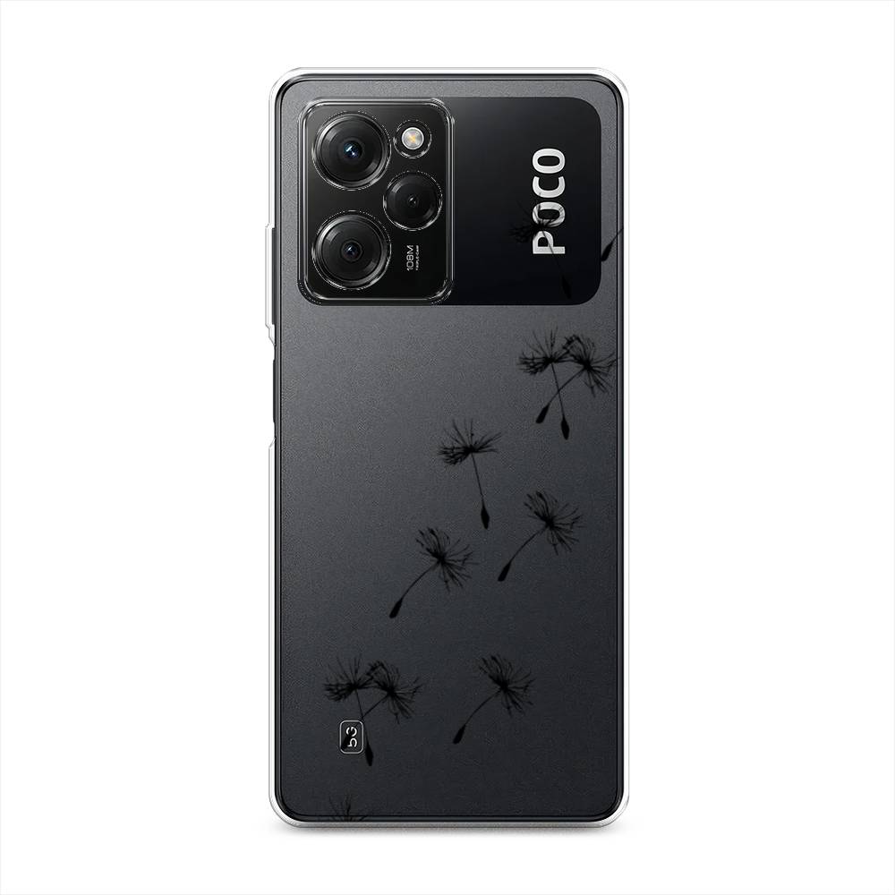 

Чехол Awog на Poco X5 Pro 5G "Летящие одуванчики", Черный, 318050-8